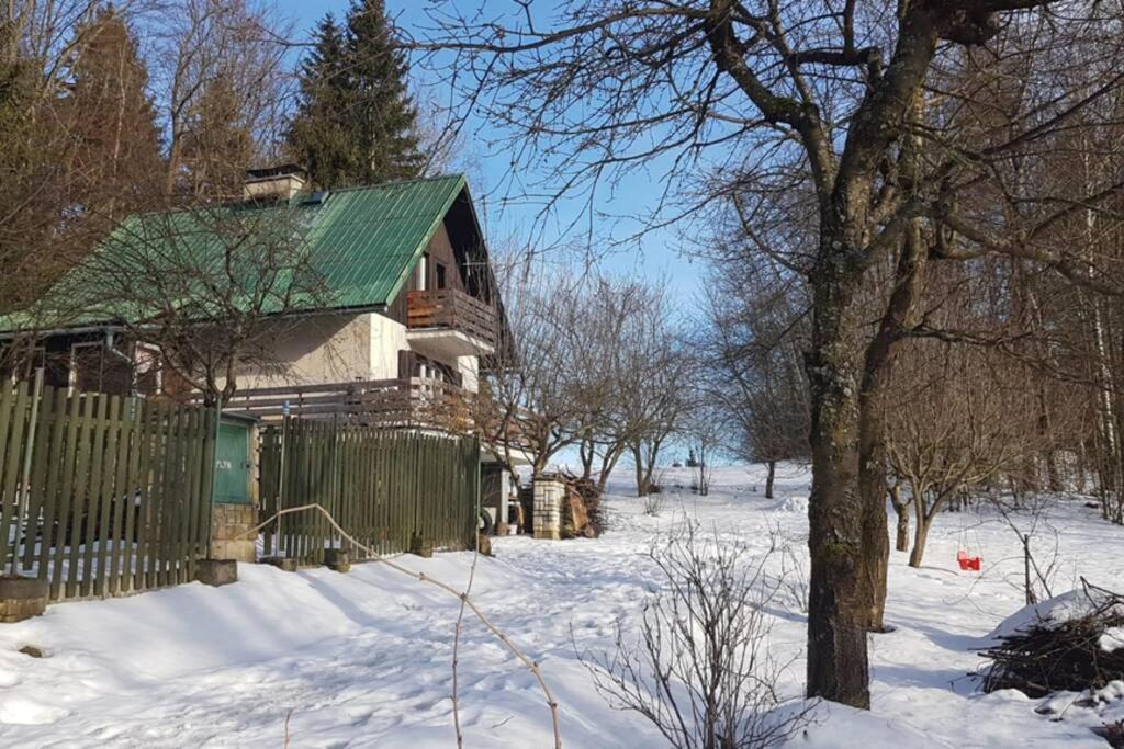 Chata Na Poskle U Lesa S Vyhledem Hutisko Exteriör bild